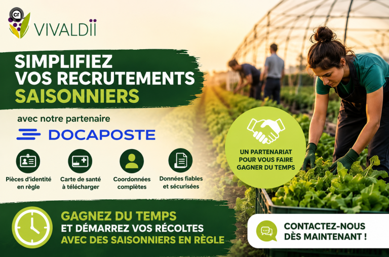 Recrutement de saisonniers agricoles : Gagner du temps et sécuriser vos embauches avant les récoltes grâce à Docaposte